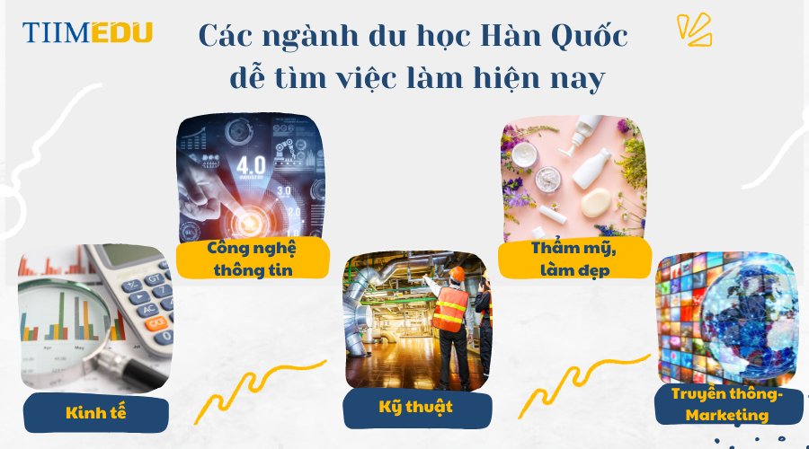 Các ngành du học Hàn Quốc dễ tìm việc làm hiện nay