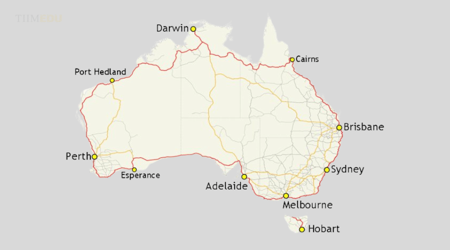 Đường cao tốc số 1 ở Úc là đường cao tốc dài nhất thế giới