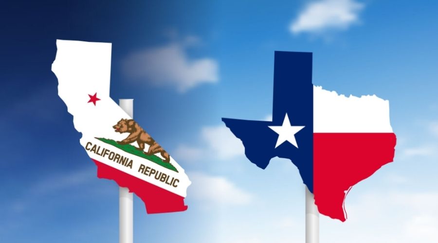 2 bang lớn là Cali và Texas có ảnh hưởng rất rộng