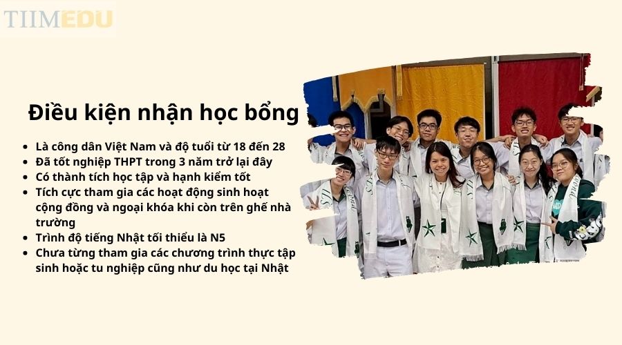 Điều kiện nhận học bổng toàn phần Asean