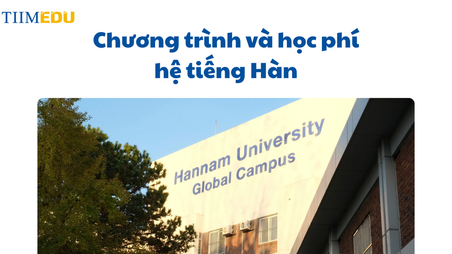 Hệ tiếng Hàn tại đại học Hannam