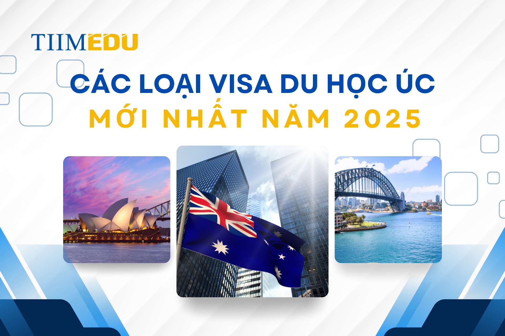 Các loại visa du học úc mới nhất 2025