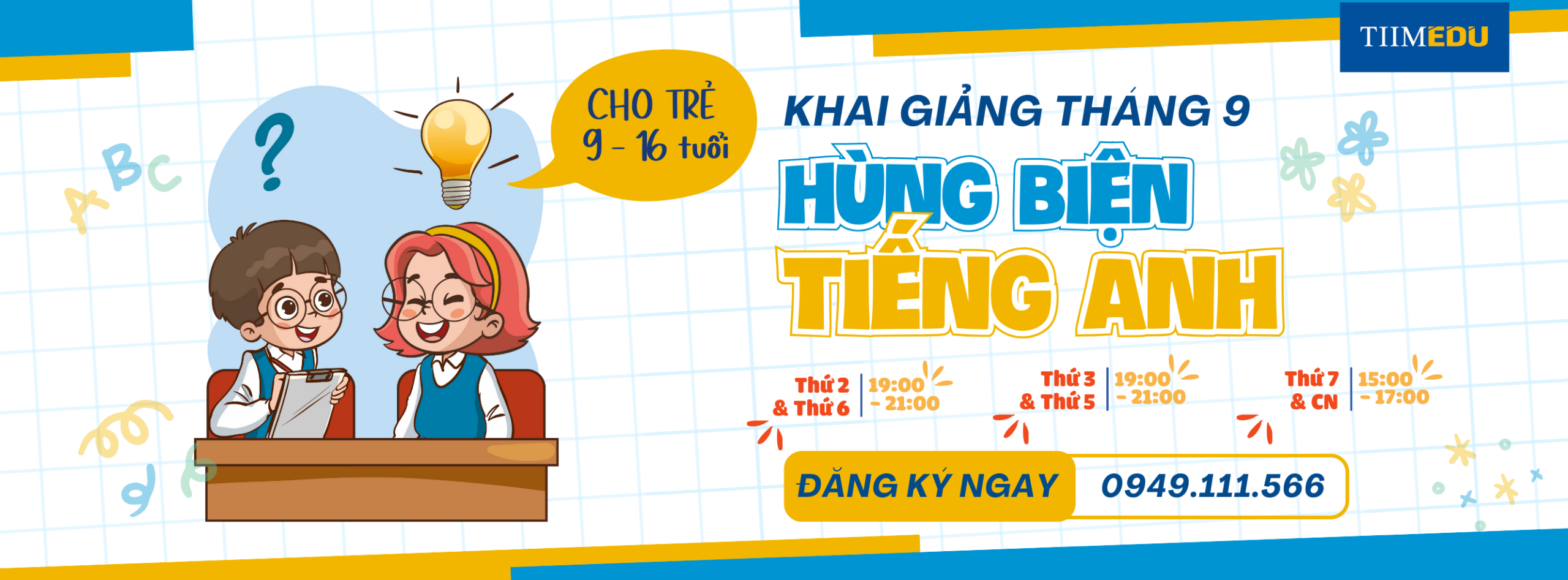 tuyển sinh hùng biện tháng 9. 